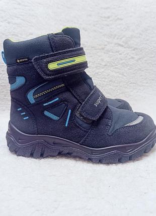 Чоботи для хлопчика superfit зимові термо gore-tex сині 33 розмір 21.5 см