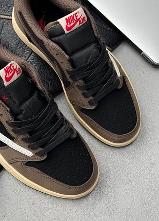 Travis scott x air jordan 1 low «mocha » 6