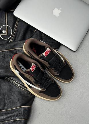 Travis scott x air jordan 1 low «mocha » 3
