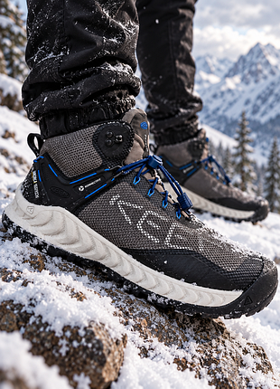 Черевики трекінгові keen waterproof сіро-чорні