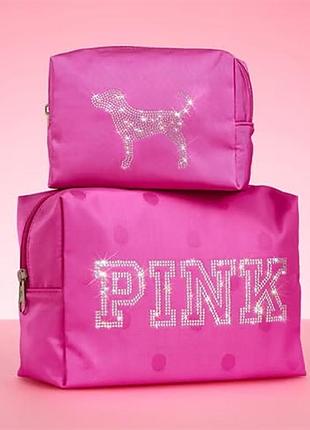 Набір косметичок pink victoria’s secret оригінал