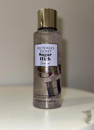 Спрей парфумований з шимером victoria’s secret міст парфуми sugar high💗з блискітками