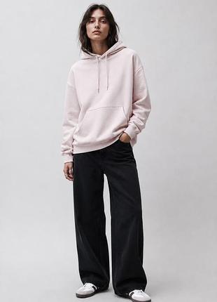 Creator studio (h&m) жіноче утеплене худі l пастельно-рожеве однотонне (12345747-15)