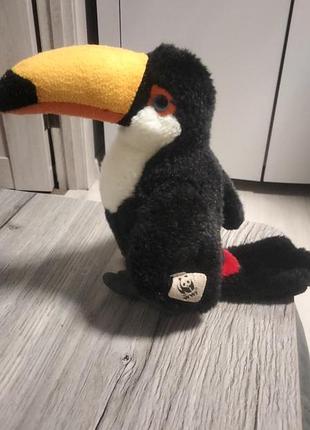 Колекційна м'яка іграшка тукан wwf (bon ton toys / anna club plush), у відмінному стані