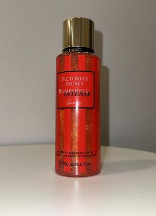 Спрей парфумований з шимером victoria’s secret міст парфуми bombshell intense❤️з блискітками