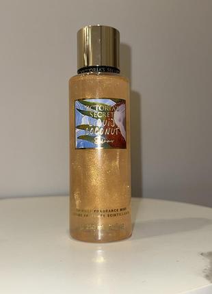 Спрей парфумований з шимером victoria’s secret міст парфуми coconut liqueur🥥 з блискітками