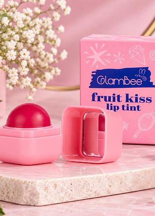 Новий бальзам-тінт для губ glambee fruit kiss lip tint полуниця