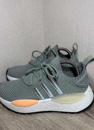 Кросівки adidas nmd_w1 'silver green acid orange'