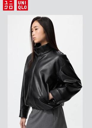 Куртка зі штучної шкіри uniqlo