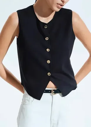 Трикотажний жилет zara