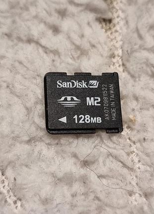 Картка пам'яті 128 мб sandisk m2 2.56/11.4 сандиск