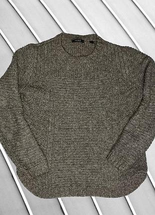 Жіночий светр esprit s м eu36 eu38 uk10 uk8 ua42 ua44 коричневий вовняний прямого крою теплий зимовий джемпер пуловер класичний трикотажний базовий