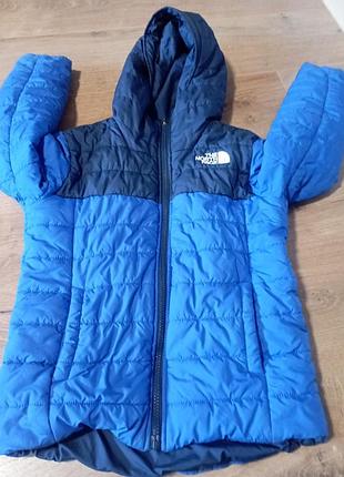 Куртка дитяча the north face двостороння 7-8 років синя