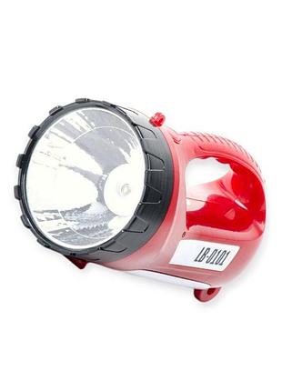 Фонарь диодный 1 super led 5w+15 smd 220в, акб, 2 режима, ремень на плечо intertool