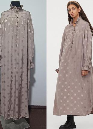 H&m sandra mansour длинное платье из жаккардовой ткани m/170/96 cm
