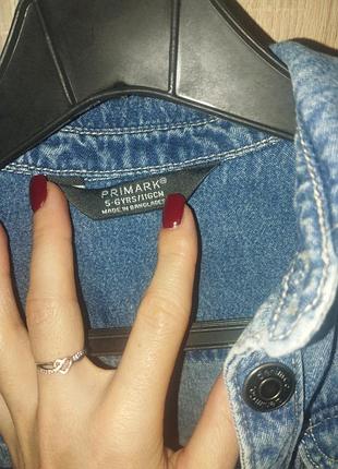 Джинсовий костюм для хлопчика primark синій 4