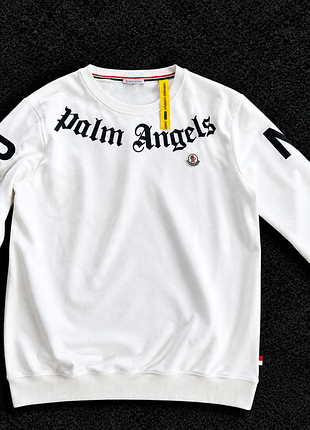 Світшот moncler x palm angels білий оригінал