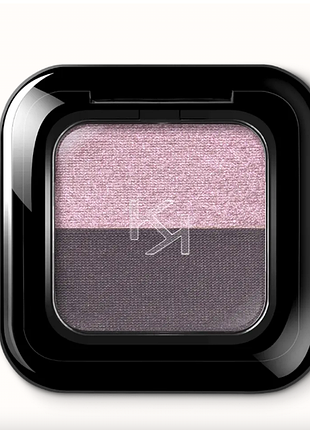 Яркие дуэтные тени для век kiko milano. цвет: светло-сиреневый / розово-серый. номер: 13