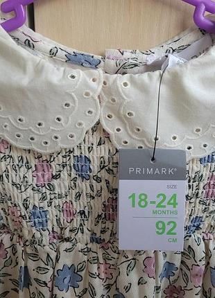 Платье primark на 2 года 2