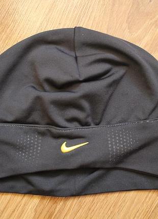 Унисекс спортивная беговая шапка nike fit dry компрессионная термошапка
