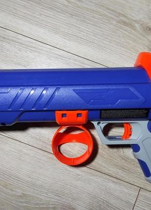 Бластер для собак nerf dog tennis ball blaster синьо-помаранчевий