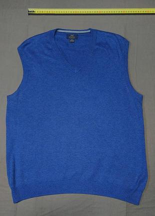 Плечи 45 см brooks brothers "346" size m -l свет синяя жилетка supima cotton 100% cotton