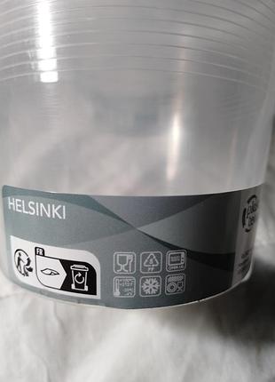 Helsinki  plast team контейнеры круглые 6 штук 10