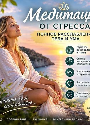 Медитация от стресса — полное расслабление тела и ума 🌿