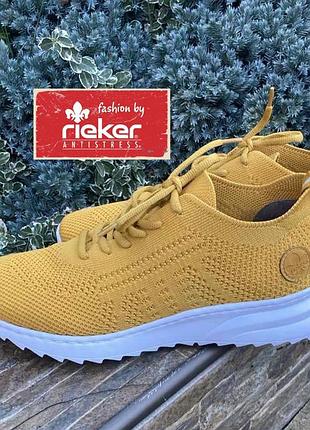 Rieker німеччина фірмові еластичні яскраві жіночі кросівки снікерси 39р. оригінал