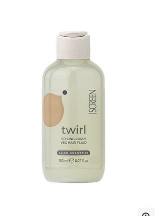 Флюїд для укладання кучерявого волосся screen purest twirl curly veg fluid
