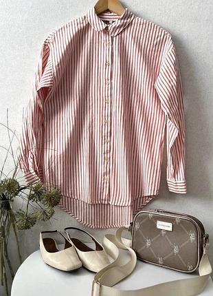 Котонова сорочка у смужку