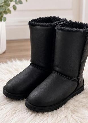 Ugg уги угу черные с заклепками на молнии идеальные теплые