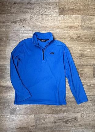Оригінальна чоловіча флісова кофта the north face 100 glacier 1/4 zip (розмір m) / голограма