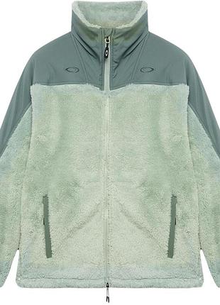 Кофта женская oakley mountain fire sherpa jacket aviator green/foded green