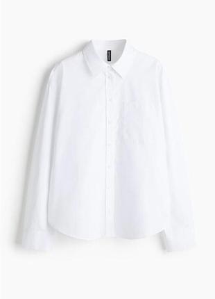 Котонова сорочка h&m  оверсайз