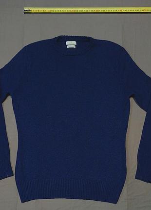 Плечі 40 см vintage munrospun  size  s  синій светр    100% pure lambswool