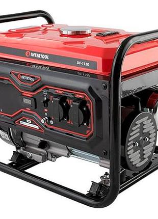 Генератор бензиновий intertool-storm 2800 x 3000вт ручний стартер (dt-1130)