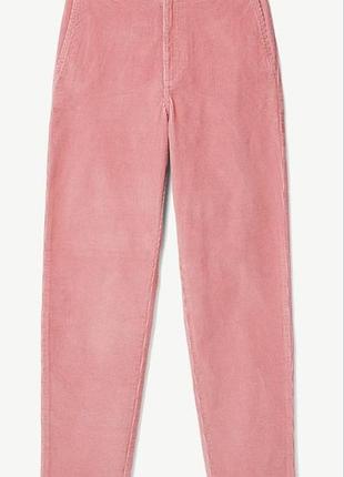 Бавовняні вельветові жіночі брюки benetton (m)