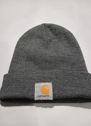 Шапка-біні carhartt acrylic watch hat / сіра