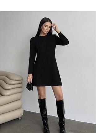 Коротка жіноча сукня zara чорна