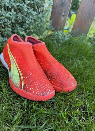 Футзалки дитячі puma ultra match ll it 106922-03 оригінал, футбольне взуття р35/21.5см