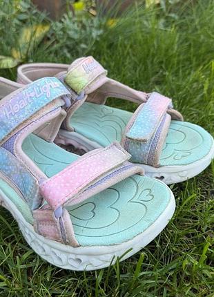 Босоніжки дитячі skechers sunrise love, сандалі для дівчинки р33/21см