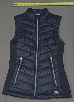 Плечи 33 см trespass size xxs черная жилетка 100% polyamide