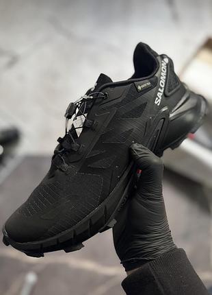 Чоловічі кросівки salomon supercross 4 gore-tex black | 41–45