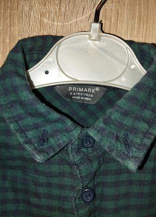 Сорочка для хлопчика primark у клітинку 3