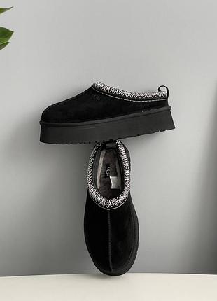 Женские угги ugg tasman platform black новинка 6