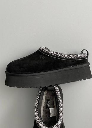 Женские угги ugg tasman platform black новинка 7