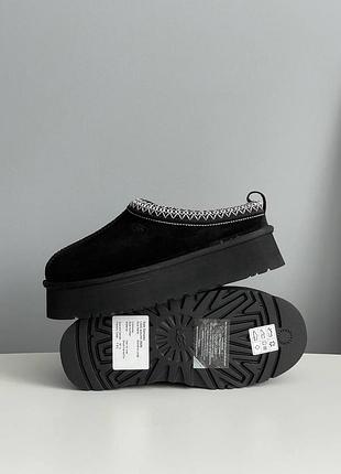 Женские угги ugg tasman platform black новинка 8