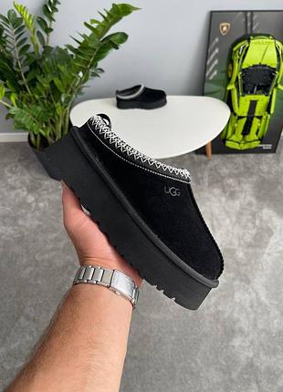 Женские угги ugg tasman platform black новинка 9