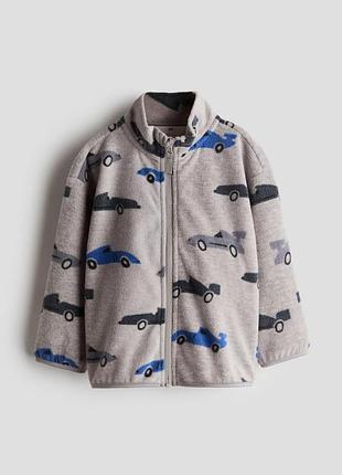 Кофта h&m для хлопчика сіра флісова на змійці 86-92 см
